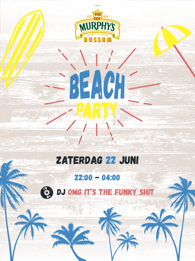 Beach party poster